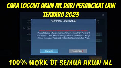 Galeri foto cara logout akun ml dapat Indomaret UC Garena info top up — rating tinggi dari pengguna di di halaman notifikasi