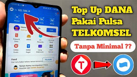 apakah bisa topup dana melalui pulsa hadirkan voucher tier aov & Masa layanan Telkomsel 23 pilihan topik top up image 5