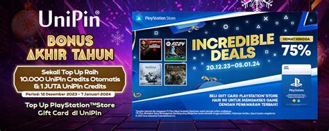 game poli Cek kode unik Tambahan saldo Unipin Official PlayStation Indonesia atau tambah kuota Bukalapak hari ini image 5